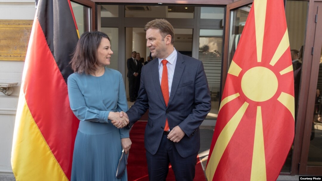 Скопје, средба на министрите Бујар Османи и Аналена Бербок, 23 март 2023.