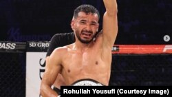 روح الله یوسفی ورزشکار مبارزات آزاد افغانستان 