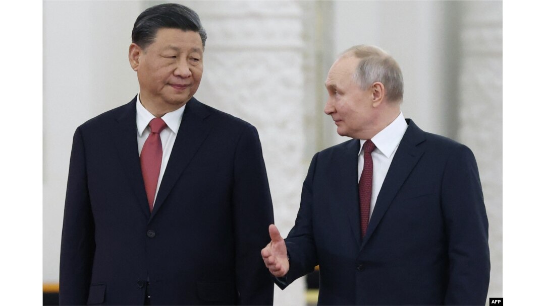 Președintele rus Vladimir Putin l-a primit la Kremlin pe omologul său chinez, Xi Jinping, pe 21 martie 2023.