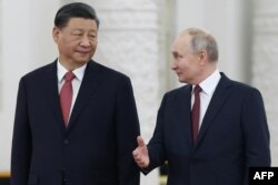 Președintele rus Vladimir Putin l-a primit la Kremlin pe omologul său chinez, Xi Jinping, pe 21 martie 2023.