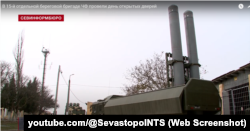 Комплекс Бастион в расположении 15 отдельной береговой ракетной бригады ЧФ РФ, Севастополь. Иллюстративный скриншот