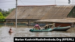Херсон під час потопу через руйнацію дамби Каховської ГЕС, 7 червня 2023 року