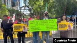 کارزار عفو بین‌الملل در حمایت از توماج صالحی، حضور اعتراضی در مقابل مقر سازمان ملل در نیویورک، ۲۸ شهریور
