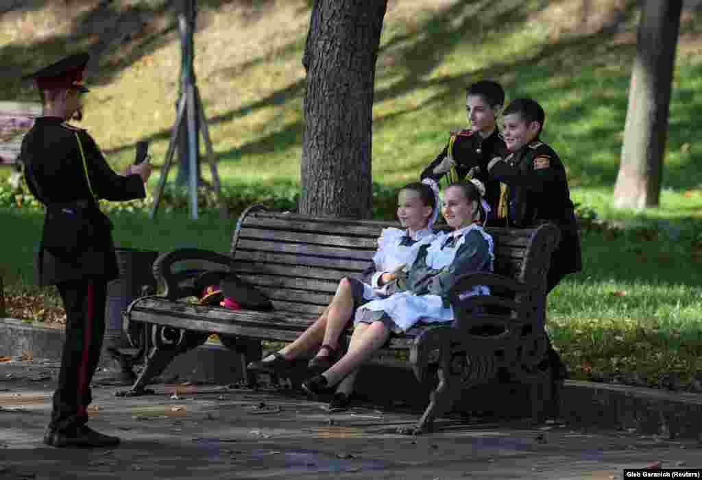 Young military cadets pose for a picture in Kyiv. Ukrainians often dismiss Russian troops as incompetent after battlefield failures in 2022 and the recruitment of thousands of convicts to fill their ranks. Yet Kyiv&#39;s much-vaunted summer counteroffensive has made only incremental gains amid signs Russian forces are now more effective and losses are mounting on both sides.