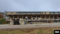 Stadiumi Tetovës, pamje nga jashtë. 