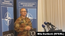 Komandanti i misionit të NATO-s në Kosovë, KFOR, Angelo Ristuccia në Beograd.