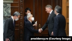 Preşedintele Klaus Iohannis a avut luni întrevederi cu liderii Parlamentului din Japonia. 