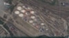 Повреждения на российской нефтебазе под Новороссийском в результате удара дронов 18 мая