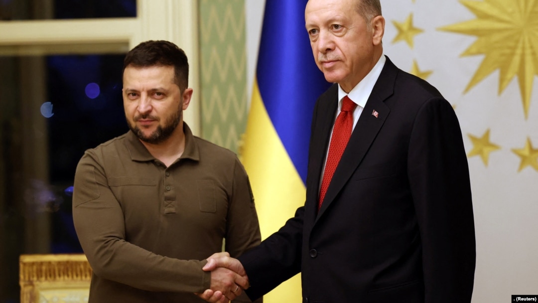 Президент Украины Владимир Зеленский и президент Турции Реджеп Эрдоган в Стамбуле, 7 июля 2023