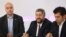 Атанас Славов, Христо Иванов и Кирил Петков бяха част от съвместния брифинг на ПП-ДБ в неделя. 