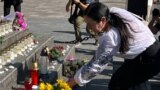 Кияни вшановують пам'ять людей, убитих гітлерівськими нацистами у Бабиному Яру. Київ, Україна, 29 вересня 2023 року 