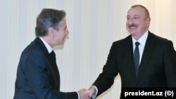 Prezident İlham Əliyevin Münxendə ABŞ dövlət katibi Antoni Blinken ilə görüşü 