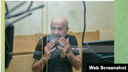 Azerbaijan - Vagif Khachatrian stands trial in Baku, October 13, 2023.