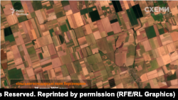 Полета в Херсонска област, 28.07.21 г. Сателитна снимка на Planet Labs
