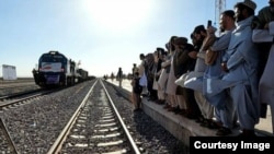حرکت قطار از هرات افغانستان به سمت ایران