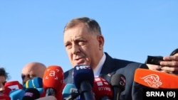 Predsjednik RS, Milorad Dodik, ispred Suda BiH, Sarajevo, 5. februar 2024.