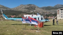 Helikopter Ministarstva unutrašnjih poslova Srbije za gašenje požara, Trebinje, BiH, 18. jun 2024.