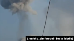Взрывы боеприпасов на авиабазе "Веселое", Джанкойский район, 24 июля 2023 года