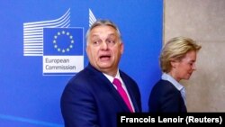 Politicile premierului Viktor Orbán (stânga) au adus Ungaria în conflict cu instituțiile europene pe teme precum atacurile interne la adresa statului de drept și politica pro-rusă a Budapestei.