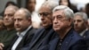 Armenia - Former President Serzh Sarkisian (right) attends the presentation of his book, Yerevan, March 7, 2023.