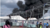 Пожежа у таборі для біженців на місці колишнього аеропорту «Тегель» у Берліні. 12 березня 2024 року