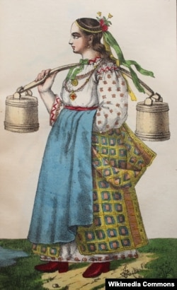 Українська селянка, зображення другої половини XVIII століття