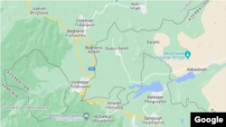 The Azerbaijan-Armenia border in the Tavush district