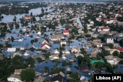 Затоплений внаслідок підриву дамби Каховського водосховища мікрорайон Херсона. 7 червня 2023 року