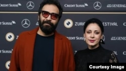 Iranian filmmakers Behtash Sanaeeha (left) and Maryam Moghadam (file photo)