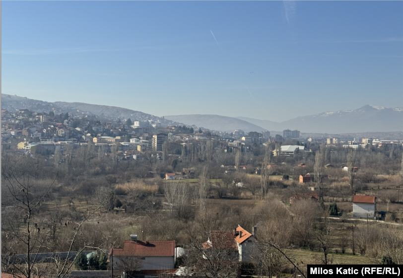 Панорама на Велес, февруари 2023