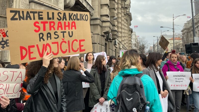 Protest 'Nijedna više - stop femicidu'