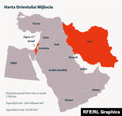 Harta Orientului Mijlociu.