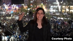 گلستان سونوک، نامزد حزب کردی «برابری و دموکراسی خلق‌ها»، در باتمان ترکیه