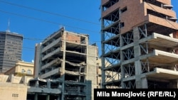 Zgrada bivšeg Generalštaba srušena tokom NATO bombardovanja Savezne Republike Jugoslavije 1999. godine, Beograd, 20. mart 2024.
