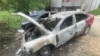 Izgorela vozila u Severnoj Mitrovici, 1. jun 2024.