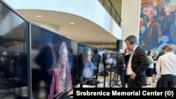 Një ekspozitë për gjenocidin në Srebrenicë u hap në selinë e Kombeve të Bashkuara (OKB) në Nju Jork, 2 korrik 2024.