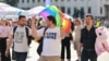 Bulgarians participate in Pride events in the capital, Sofia, on June 22.