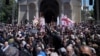 Oficiali guvernamentali și clerul ortodox din Georgia, participând la un marș controversat de Ziua Purității Familiei, marcată pentru prima dată oficial în Georgia, 17 mai 2024 