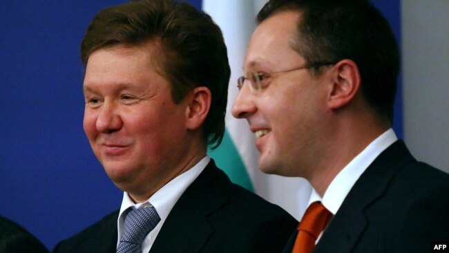 Алексей Милер и Сергей Станишев в София на 18 декември 2006 г.
