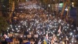 Mass Protests Resume In Tbilisi Over 'Foreign Agent' Bill