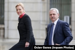 Liviu Dragnea, fost șef al PSD, și Carmen Dan, fost ministru de Interne.