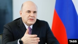 Russian Prime Minister Mikhail Mishustin (file photo)