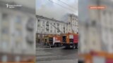 Изгоре станбена зграда по смртоносните руски напади на Днепропетровск