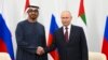 دیدار ولادیمیر پوتین، رئیس جمهور روسیه با رئیس امارات متحده عربی در حاشیه همایش اقتصادی سن‌پترزبورگ