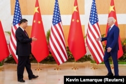 Архівне фото від 14 листопада 2022 року. Зустріч президента США Джо Байдена та президента Китаю Сі Цзіньпіна