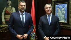  Ministar vanjskih poslova Bosne i Hercegovine Elmedin Konaković i predsjednik Crne Gore Milo Đukanović, 22. februara 2023.