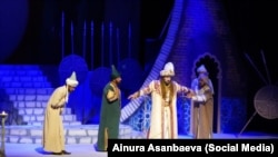 Өзбекстандын Анжиян облустук музыкалуу драма театры койгон “Бабур. Кусалык” спектакли.