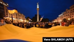 Акция в поддержку Украины в Тбилиси (иллюстративное фото)