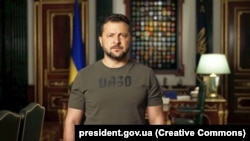 Presidenti ukrainas, Volodymyr Zelensky. Kiev, 16 gusht 2023.