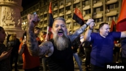 Slavlje pristalica VMRO-DPMNE u Skoplju 8. maja 2024.